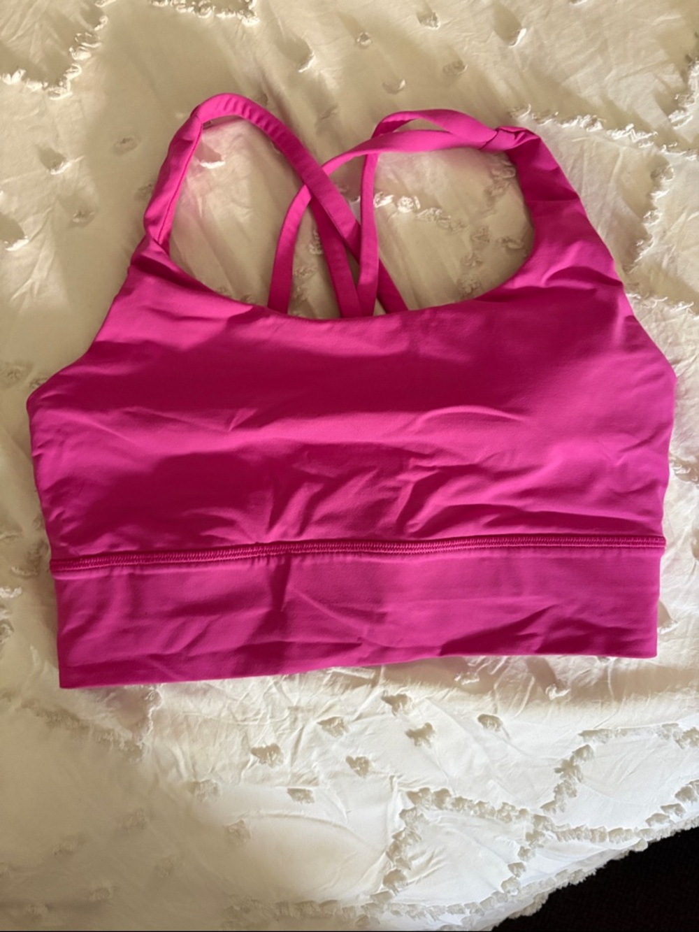 lululemon Hot Pink Strappy Sports Bra